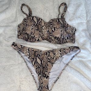 Snake skin bikini